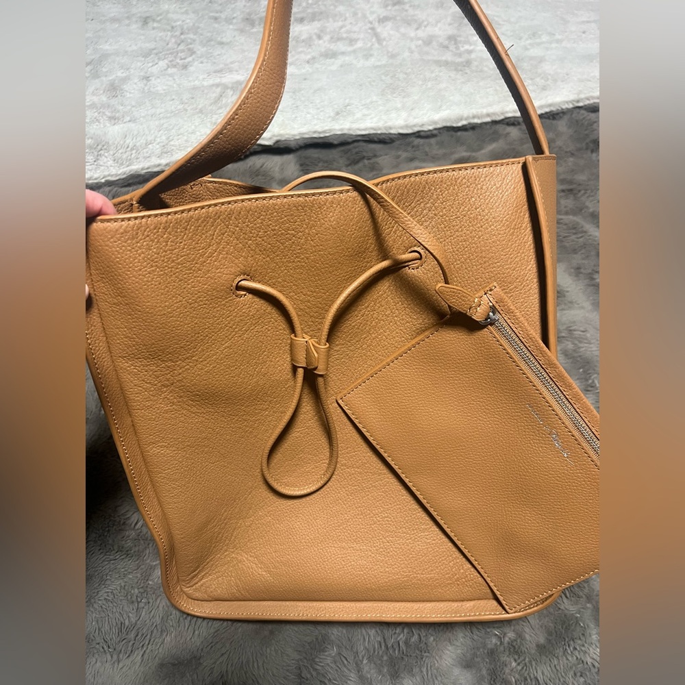 3.1 Phillip Lim Camel Leather Tote with Pouch